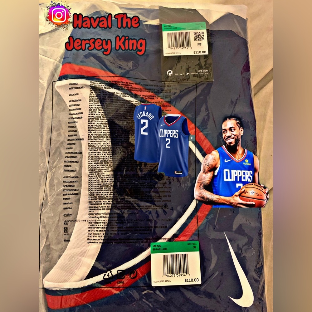 Men's LA Clippers Kawhi Leonard Nike Royal Swingman Jersey - Icon Edition